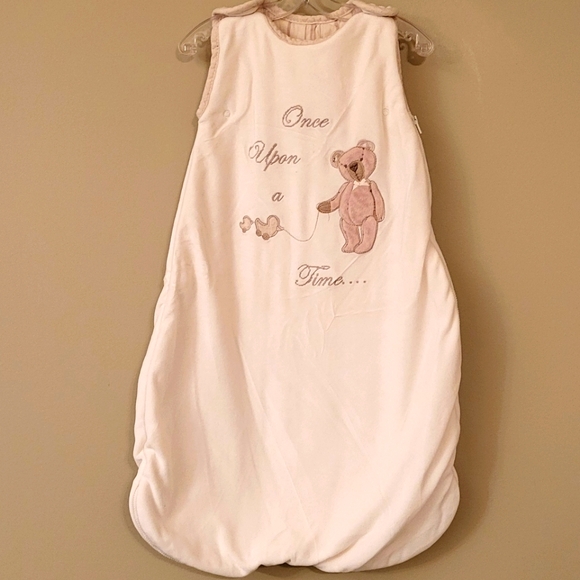 Mama's & Papa's ivory heavy velour sleep sack - Picture 1 of 3